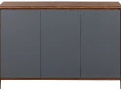 Säilytys<Beliani Senkki 3 Ovea 4 Hyllya Tumma Puu/Harmaa Medfort