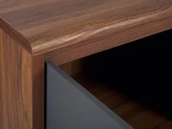 Säilytys<Beliani Senkki 3 Ovea 4 Hyllya Tumma Puu/Harmaa Medfort