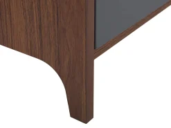 Säilytys<Beliani Senkki 3 Ovea 4 Hyllya Tumma Puu/Harmaa Medfort