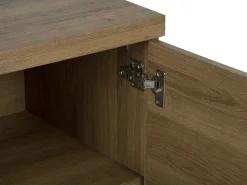 Säilytys<Beliani Senkki 2 Ovea 4 Hyllya Tumma Puu Timber