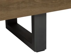 Säilytys<Beliani Senkki 2 Ovea 4 Hyllya Tumma Puu Timber