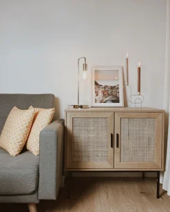 Säilytys<Beliani Senkki 2 Ovea 4 Hyllya Vaalea Puu Pasco