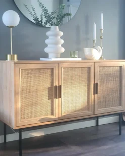 Säilytys<Beliani Senkki 3 Ovea 4 Hyllya Vaalea Puu Pasco