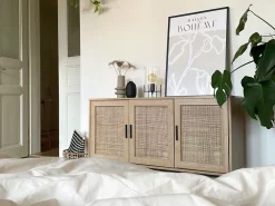 Säilytys<Beliani Senkki 3 Ovea 4 Hyllya Vaalea Puu Pasco