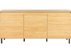 Säilytys<Beliani Senkki 3 Ovea 6 Hyllya Vaalea Puu/Musta Nikea