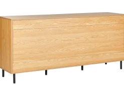 Säilytys<Beliani Senkki 3 Ovea 6 Hyllya Vaalea Puu/Musta Nikea