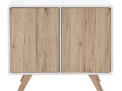 Discount Beliani Senkki 2 Ovea 4 Hyllya Valkoinen/Vaalea Puu Milo