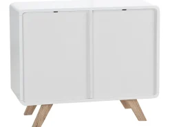 Discount Beliani Senkki 2 Ovea 4 Hyllya Valkoinen/Vaalea Puu Milo