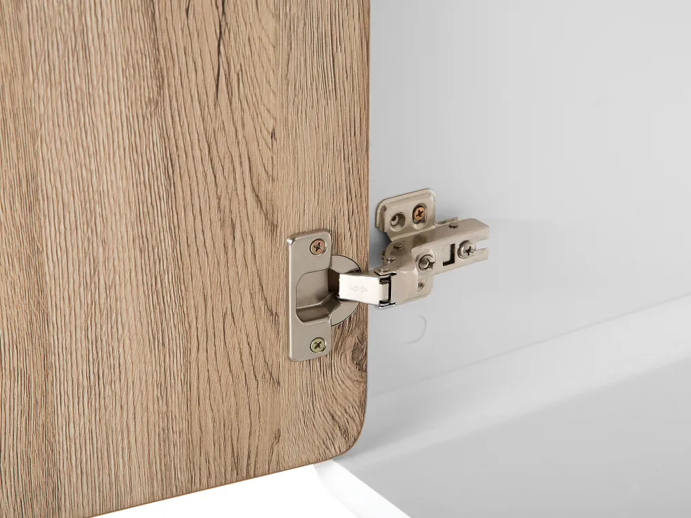 Discount Beliani Senkki 2 Ovea 4 Hyllya Valkoinen/Vaalea Puu Milo