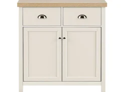 Best Beliani Senkki 2 Ovea 2 Laatikkoa Kermanvalkoinen/Vaalea Puu Clio