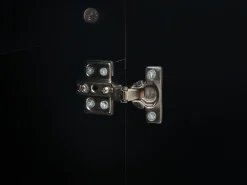 Säilytys<Beliani Senkki 2 Ovea Musta/Vaalea Puu Alaska