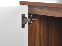 Cheap Beliani Senkki 4 Ovea Tumma Puu/Valkoinen Nueva