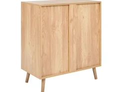 Säilytys<Beliani Senkki 2 Ovea Vaalea Puu/Musta Bristow