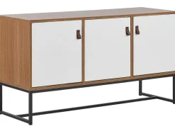 Store Beliani Senkki 3 Ovea Vaalea Puu/Valkoinen Nueva