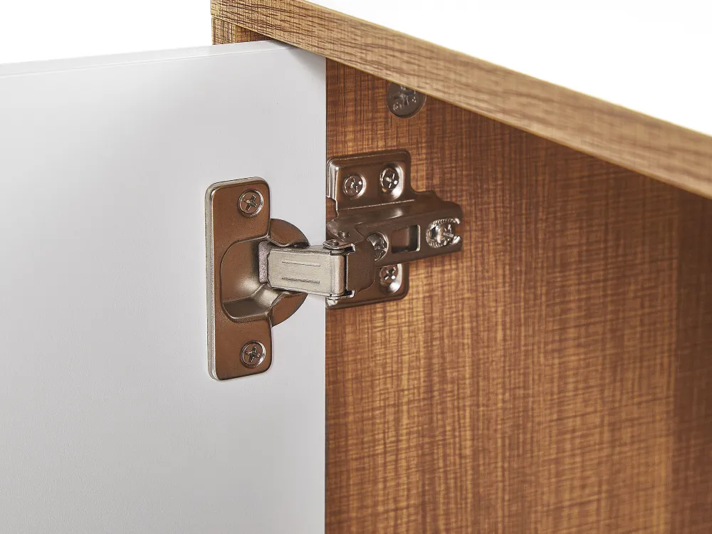 Store Beliani Senkki 3 Ovea Vaalea Puu/Valkoinen Nueva