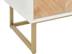 Säilytys<Beliani Senkki 2 Ovea Valkoinen/Vaalea Puu Alaska