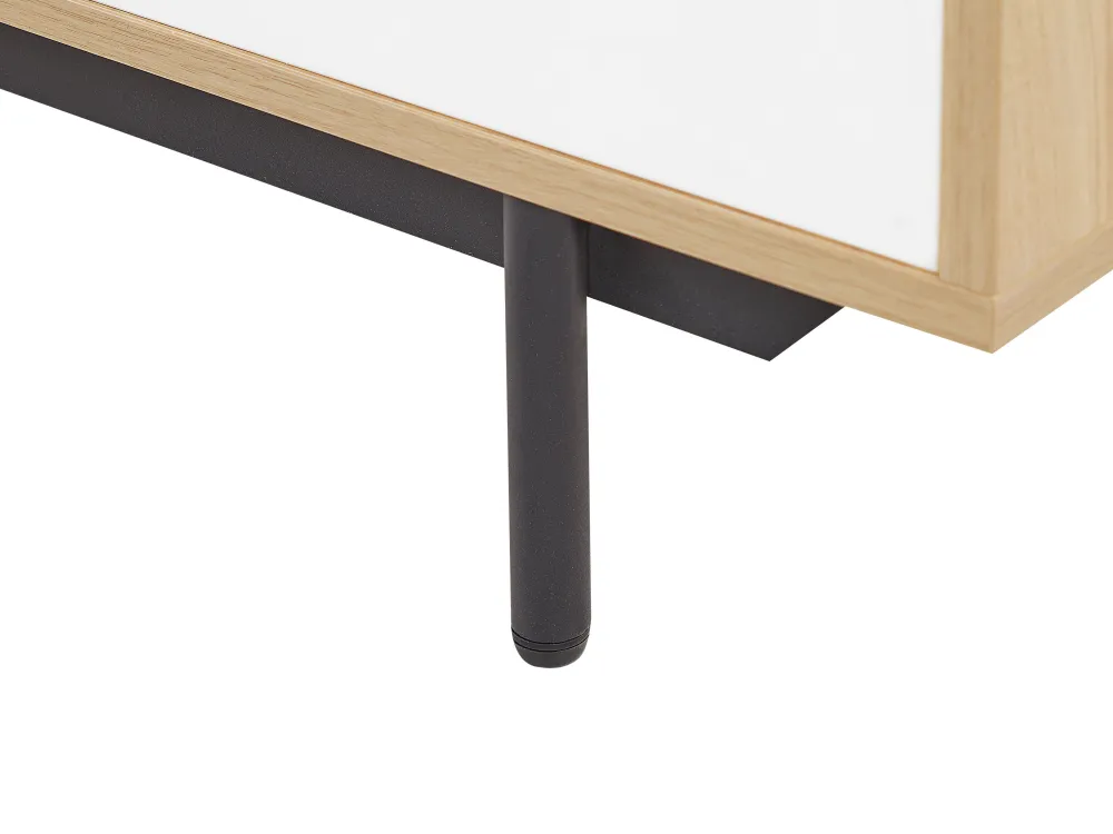 Säilytys<Beliani Senkki Laatikko 2 Ovea Vaalea Puu/Valkoinen Itaca