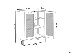 Outlet Beliani Senkki Teras 2 Ovea 3 Hyllya Vihrea Wakatipu