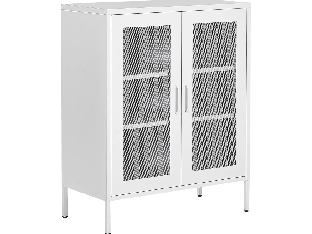 Säilytys<Beliani Senkki Teras 2 Ovea 3 Hyllya Valkoinen Wakatipu