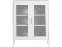 Säilytys<Beliani Senkki Teras 2 Ovea 3 Hyllya Valkoinen Wakatipu