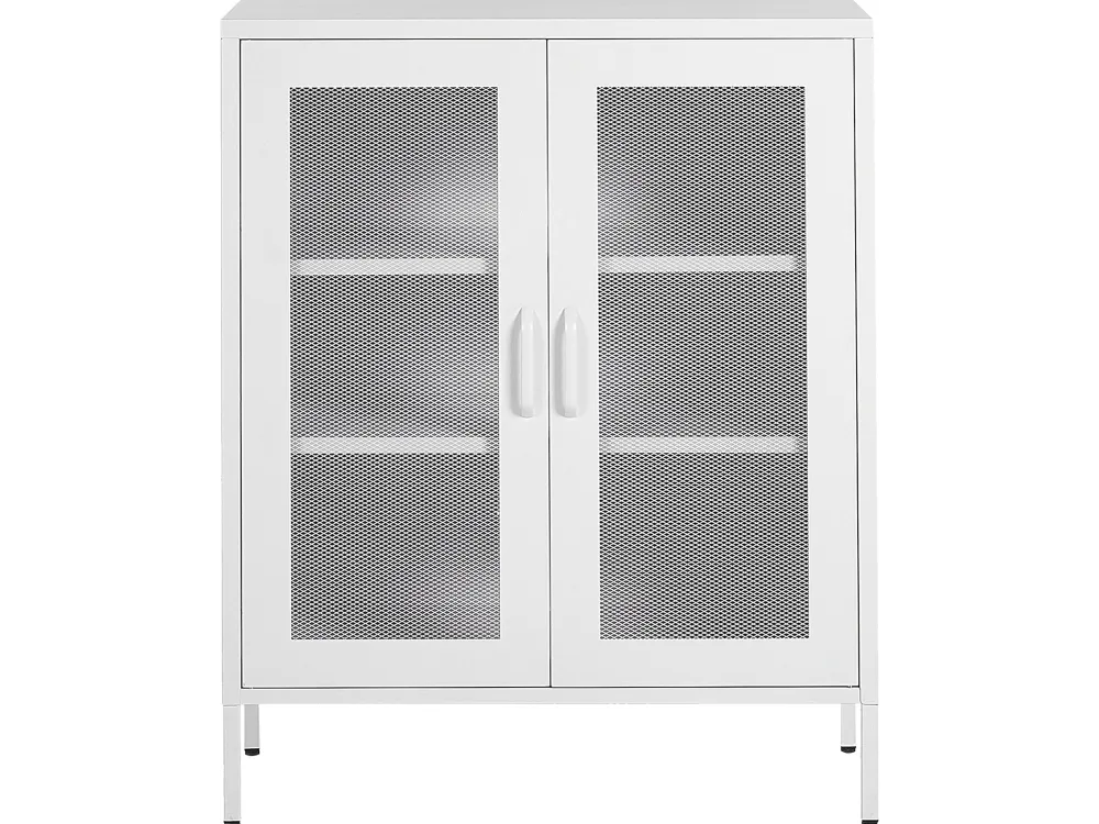 Säilytys<Beliani Senkki Teras 2 Ovea 3 Hyllya Valkoinen Wakatipu