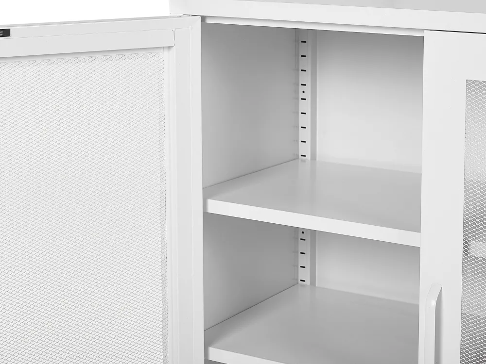 Säilytys<Beliani Senkki Teras 2 Ovea 3 Hyllya Valkoinen Wakatipu