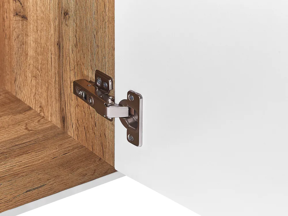 Outlet Beliani Senkki/Tyopoyta 2 Laatikkoa 2 Ovea Valkoinen Goran