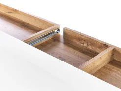 Outlet Beliani Senkki/Tyopoyta 2 Laatikkoa 2 Ovea Valkoinen Goran