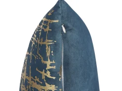 Tekstiilit<Beliani Sininen Koristetyynysetti Kultaisella Kuviolla 2 Kpl 45 X 45 Cm Gardenia