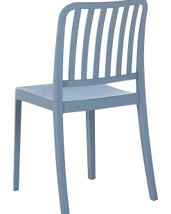 Ulkokalusteet<Beliani Sininen Puutarhatuoli 4 Kpl Sersale