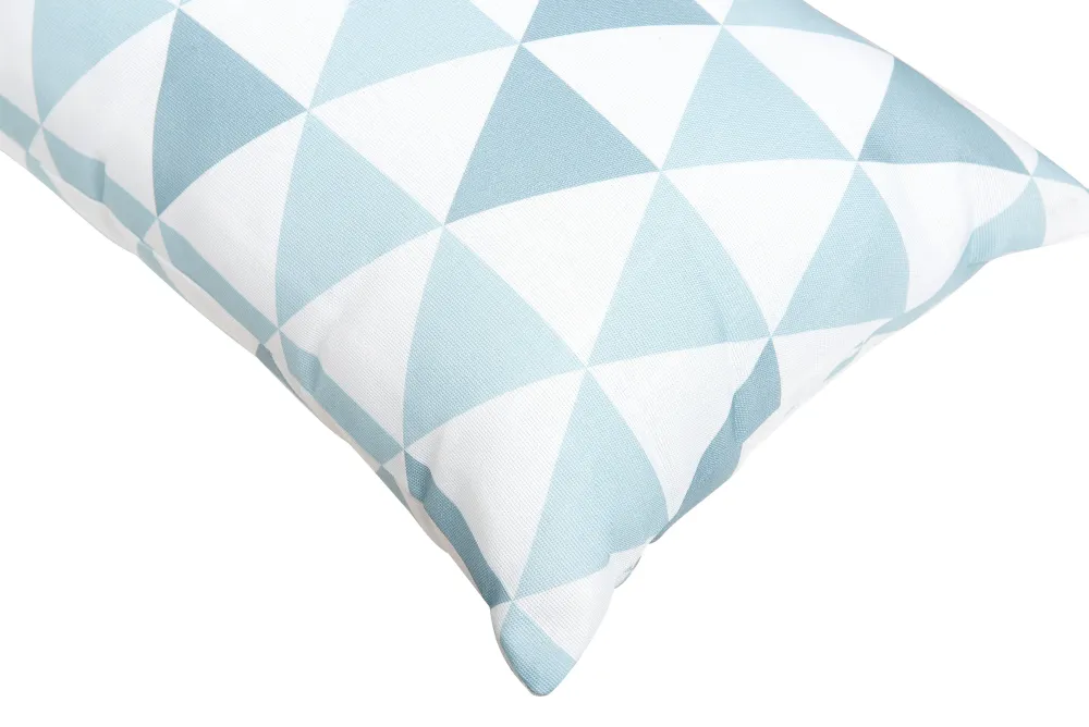 Hot Beliani Sininen/Valkoinen Koristetyynysetti Ulkokayttoon 40 X 70 Cm 2Kpl Trifos