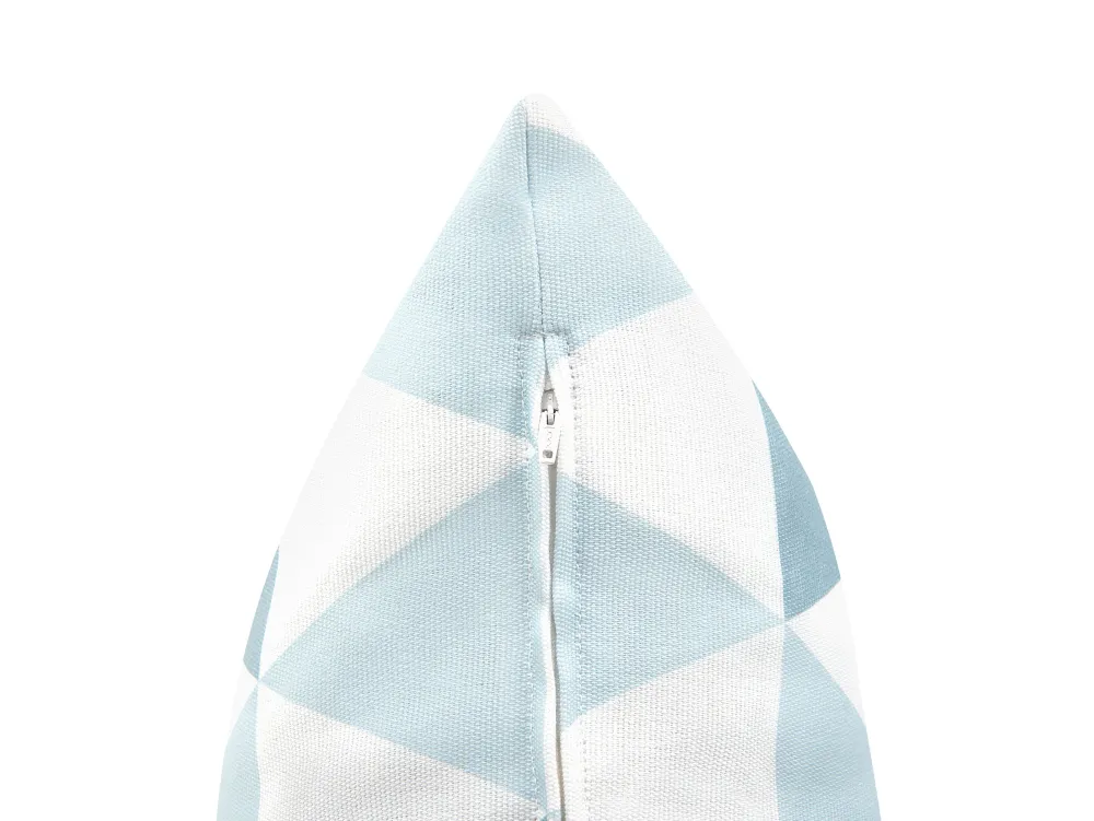 Hot Beliani Sininen/Valkoinen Koristetyynysetti Ulkokayttoon 40 X 70 Cm 2Kpl Trifos