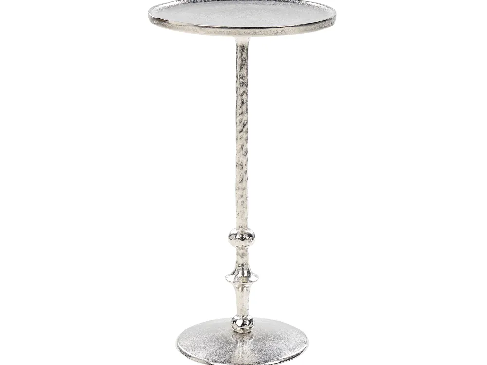 Pöydät<Beliani Sivupoyta Alumiini Hopea Meda