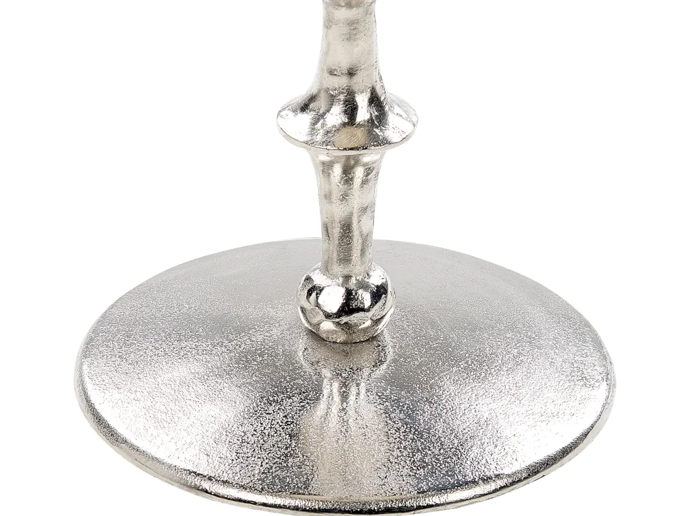 Pöydät<Beliani Sivupoyta Alumiini Hopea Meda