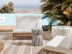 Pöydät<Beliani Sivupoyta Harmaa Algua