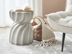 Pöydät<Beliani Sivupoyta Harmaa Algua