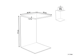 Hot Beliani Sivupoyta Lasi Kirkas Lourdes