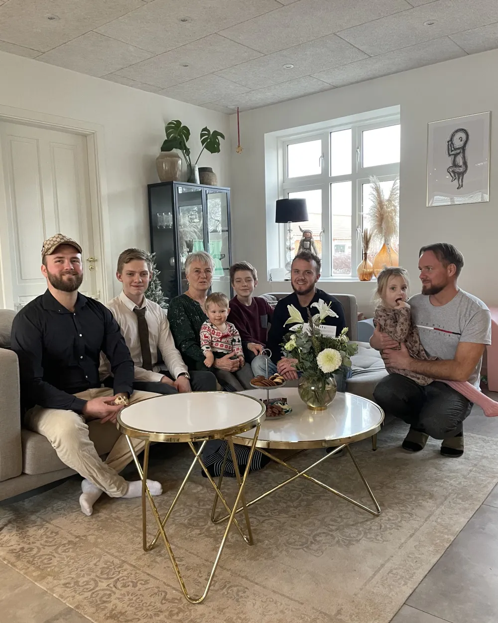 Pöydät<Beliani Sivupoyta Lasitasolla Metalli Valkoinen/Kulta Meridian Ii