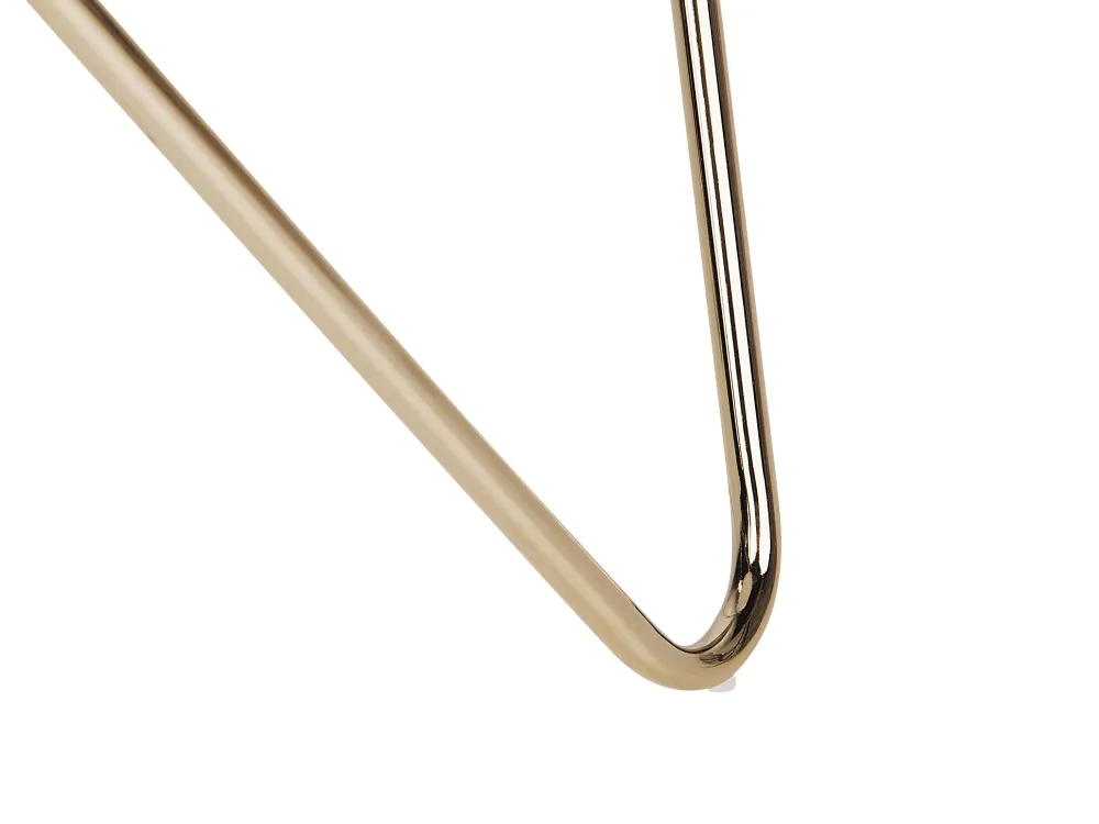 Pöydät<Beliani Sivupoyta Lasitasolla Metalli Valkoinen/Kulta Meridian Ii