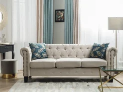 Online Beliani Sivupoyta Lasitasolla Rosteri Kulta Beverly