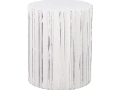 Pöydät<Beliani Sivupoyta Luonnonvalkoinen Deuli