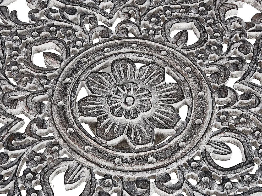 Cheap Beliani Sivupoyta Mangopuu Harmaa Napara