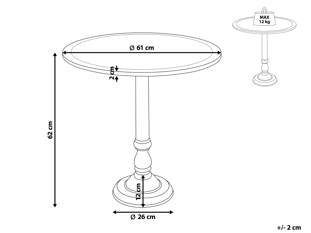 Cheap Beliani Sivupoyta Mangopuu Harmaa Napara