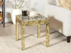 Online Beliani Sivupoyta Mangopuu Kulta/Musta Palasi