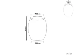 Cheap Beliani Sivupoyta Mangopuu/Rauta Vaalea Puu/Hopea Jabiru