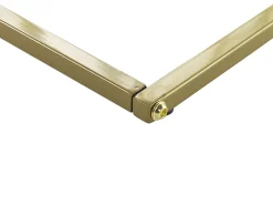 Pöydät<Beliani Sivupoyta Marmorikuvio Valkoinen/Kulta Pandale