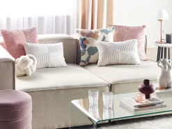 Pöydät<Beliani Sivupoyta Marmori/Rauta Valkoinen/Musta Taree