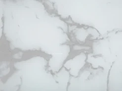 Pöydät<Beliani Sivupoyta Metalli Marmorikuvio Valkoinen/Hopea Meridian Ii