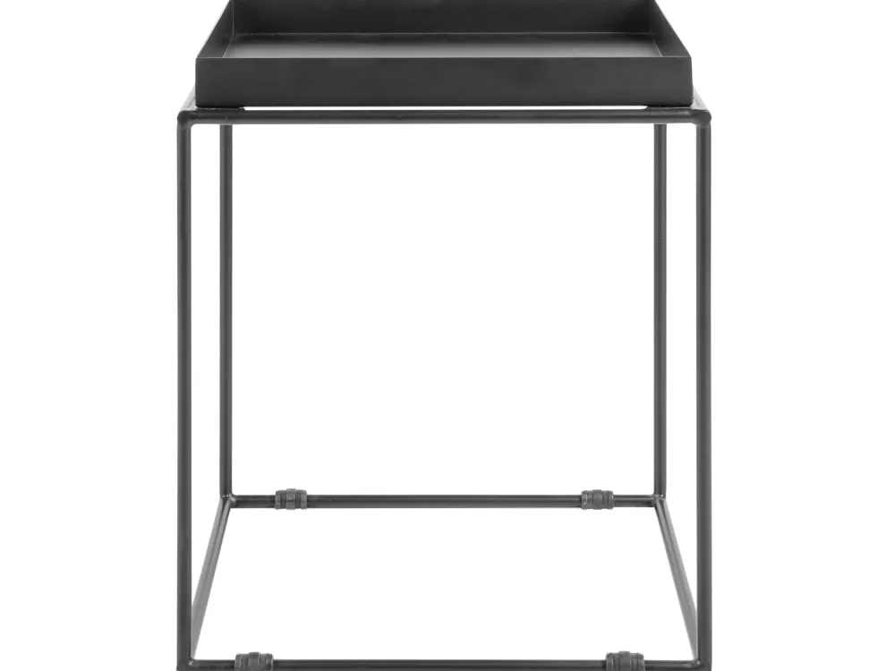 Pöydät<Beliani Sivupoyta Metalli Musta Saxon