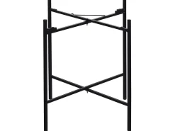 Pöydät<Beliani Sivupoyta Metalli Musta/Luonnonvari Vienna